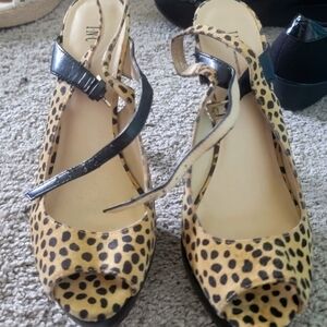 Inc Leopard print heels